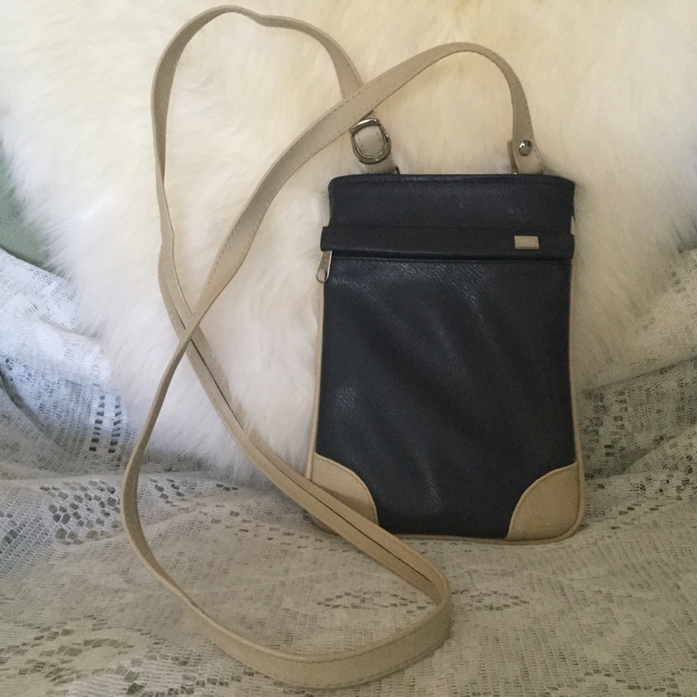 Small Crossbody Bag Bicolor Leather